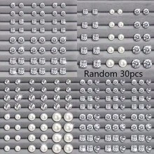 24/48/72件套男女通用银耳钉套装（圆形/心形/方形）| 奢华闪耀优雅 | 日常佩戴、宴会及派对（不含包装盒） - 彩色 - 查看 10