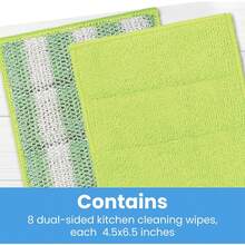 Reusable Dual Sided Microfiber Sponge Cloths Dish Cleaning Wipes For Kitchen Countertops Stovetops Cleaning Rags Pack Of 8 - 1 - View 5