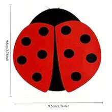 1/10/30/50个瓢虫造型粘蝇纸，强力粘胶，无需电源，使用方便，适用于室内厨房、窗户、阳台等场所，有效捕捉苍蝇、蚊子和飞蛾，保持家居清洁，可爱装饰造型融入空间，是春夏必备的害虫防治方案。 - A - 查看 2