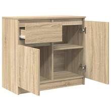vidaXL Sideboard With Drawer, Light Oak Khaki, 71x35x65 Cm, Engineered Wood, Chest Of Drawers, Cabinet, Hallway Cabinet, Sideboard, Kitchen Cabinet, Living Room Cabinet - 橡木淺卡其 - 查看 8