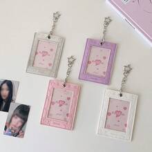 1pc 3-Inch Star Shaped Card Holder, Student Campus ID/Bus Card Pouch - Star Card Holder - View 2