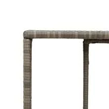 Estantería gris de 2 piezas fabricada en mimbre de resina sintética. - Blanco - Ver 8