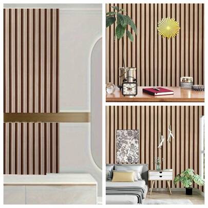 1 Roll Wood Grain Self-Adhesive Wallpaper, Suitable For Living Room, Kitchen, Door, Bathroom Wall Renovation, 45CM*500/300/100CM