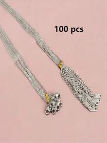 10pcs/20pcs/50pcs/100pcs 18K Gold Plated Stainless Steel High Quality O-Ring Chain With Lobster Clasp Extension Chain, DIY Necklace Making Supplies - Necklace - View 17