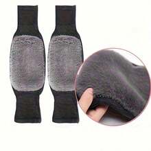 1 Pair Warm Knee Pads, Extend Warmth Duration In Winter, Non-Thick Leg Pads, Unisex, Suitable For Cold Weather, Knitted Fabric - One-Piece Design - Multicolor - View 31