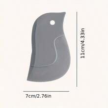 Scraper Oil Board, Penguin Soft Type Household Kitchen Oil Stain Scraper Baking Kitchen Small Tool - Grey - View 3