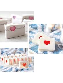 1 set silikonrör för tvålform, inkluderar hjärta, runda och andra former, handgjord tvålform - A - Visa 1