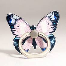 Cute Butterfly Element Painted Creative Finger Ring Phone Holder Stand Spring Easter Gift - Multicolor - View 6