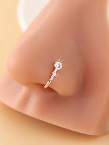 1个U型鼻夹，时尚仿鼻环，无需穿孔，适合日常佩戴 - 彩色 - 查看 7