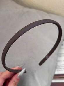 4pcs/1pc Lightweight Solid Color Hair Hoop In Black, Khaki, Brown, Non-Slip Plastic, Fashion, Versatile, Elegant, Minimalist Style Hair Accessories For Women, Suitable For Daily, Casual, Party, Commuting, Vacation, Ponytail, Bun, Face Washing, Makeup, Outfit Matching,Hairband,Hair Hoop Headbands ,Home,Skincare Headband Head Accessories - 多色 6 - 查看 10