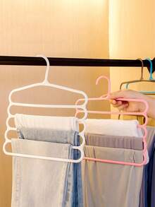 1pc Multi-Functional Scarf Rack, 5-Tier Plastic Non-Slip Scarf/Shawl Organizer Holder - Multicolor - View 6