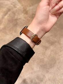 1条柔软皮革表带，兼容 38mm、40mm、41mm、42mm、44mm、45mm、46mm、49mm，兼容 Series 10/9/8/7/6/5/4/3/2/1 SE Ultra。 - 棕色星光 - 查看 6