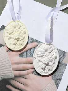 Chrysanthemum, Butterfly, Heart, Cherry Blossom Silicone Mold Pendant, Aromatherapy Plaster Mold Pendant - A-White - View 4