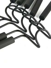 5个装重型节省空间衣架，5合1多层设计，带防滑泡沫垫，适用于外套、毛衣、西装和T恤衫 - 彩色 - 查看 9