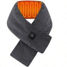 Unisex USB Heated Scarf, 100% Polyester Knit, 3 Heat Settings, Washable, Portable Electric Neck Warmer For Winter, Suitable For All Seasons (Power Bank Not Included) - Multicolor - View 13