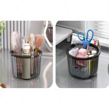 Corbeille de bureau minimaliste et créative, panier à papier sans couvercle avec anneau de pression pour la maison, pratique pour la cuisine, la salle de bain, le salon, le bureau et de multiples scénarios, poubelle de couleur transparente, design de luxe très attrayant, corbeille de bureau avec anneau de pression, grande ouverture et grande capacité, répond aux besoins quotidiens, multifonction, options de couleurs multiples. - Multiple - Voir 7