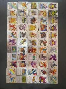 pokemon 55/10张宝可梦Vmax高级卡牌，动漫游戏卡牌，战斗卡牌，创意小礼物，节日装饰，生日派对用品，生日礼物，艺术工艺装饰品，FNAF，罗纳尔多，动漫周边，动漫，罗纳尔多，游戏（随机发货） - 彩色 - 查看 3