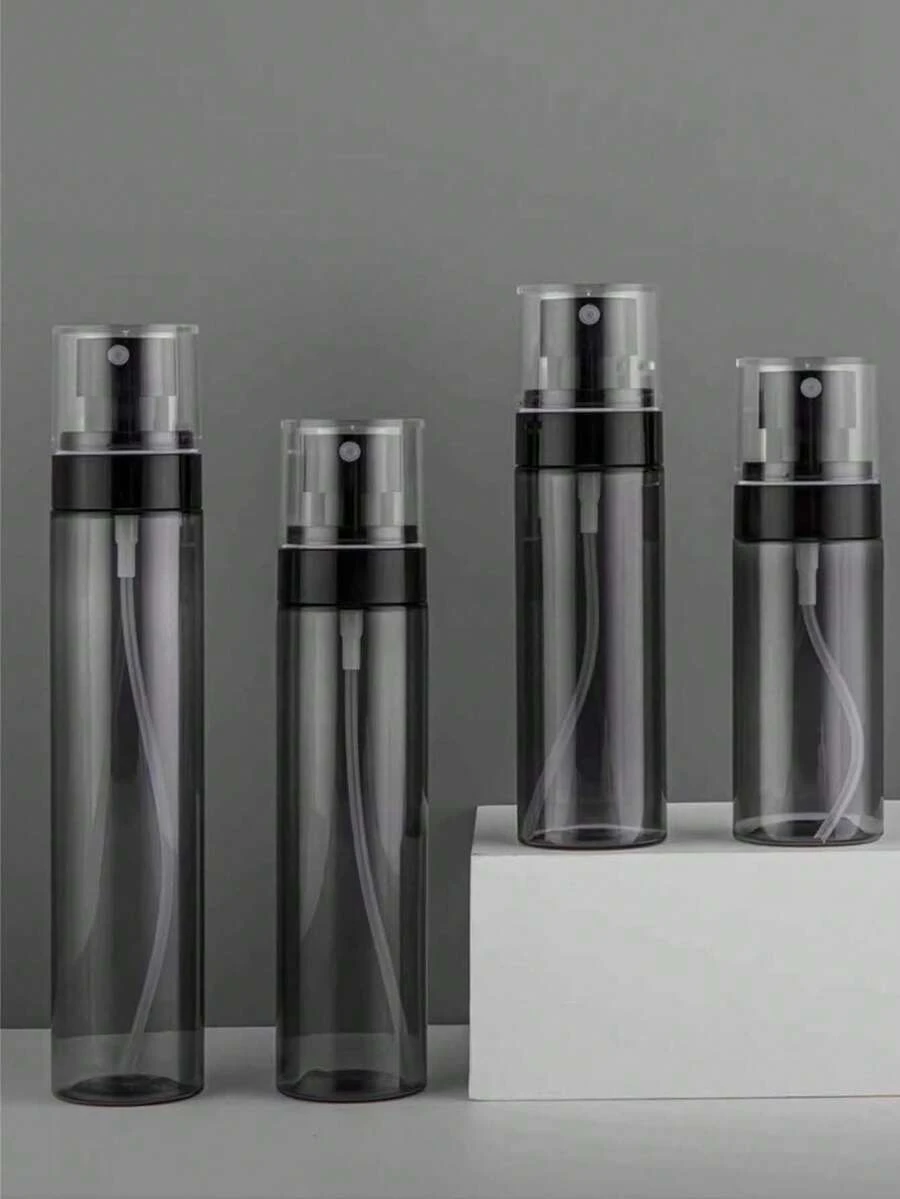 1/4pcs, 60ml-120ml Portable Lotion Refillable Bottle, Black Plastic Spray Bottle, Suitable For Outdoor Travel, Refillable Spray Bottle, Nano Mist Bottle, Makeup Refreshing Travel Refill, Portable Empty Bottle, Small Spray Bottle For Facial Mist - Black - View 1