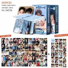 92张双面照片卡，DAOUOFFROAD收藏照片卡，迷你贴纸，双面LOMO卡 - 彩色 - 查看 10