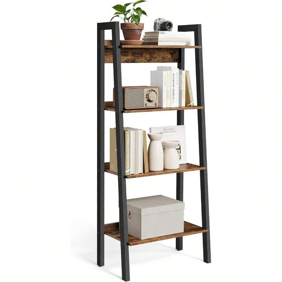 Bookcases - Rustic Brown + Black - View 1