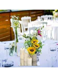 1/5/10pcs Elegant Acrylic Square Mirror Tray Set - 8inch Perfect For Weddings, Showers & Birthdays - Ideal Table Centerpiece & Decor - Square - View 6
