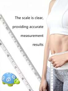 1pc Turtle Shaped Retractable Tape Measure, Professional Soft Ruler, Cute Animal Design Sewing Measuring Tape (100cm/39in), Cartoon Turtle Skin Dual-Sided Metric & Imperial Scale, One-Button Retraction, Precise Clothing Measurement - Multicolor - View 4