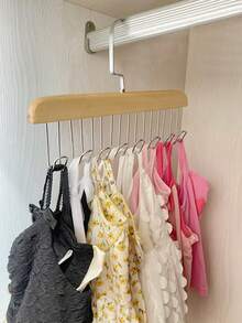 1/2pcs Multi-Function Strap Hanger, Bra & Camisole Storage Rack, Seamless Drying Rack - Beige - View 11