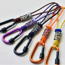 1pc Portable Water Bottle Holder With Strap, Backpack Keychain Accessory, Essential For Travel & Hiking, Water Bottle Clip, Keychain, Aluminum Alloy Hook, Hanging Strap - Multicolor - View 7