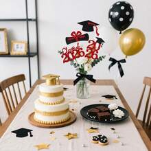 16件套2026毕业主题蓝色装饰品，毕业派对用品 - 多色 - 查看 7