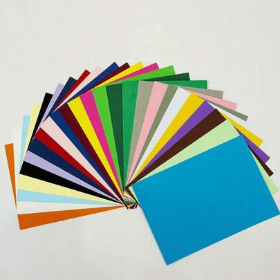 25pcs A5 Size (21cm X 14.8cm) Bright Color Cardstock, 250gsm, Suitable For Making Greeting Cards, Invitations, Suitable For Various Events, Parties, Valentine's Day, Birthdays, Weddings