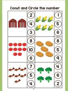 64-Page Digit Filling Workbook, Includes Elements Of Transportation, Forest Animals, Marine Animals And Fruits & Plants, Helpful For Parents/Educators To Quickly Identify, Suitable For Logical Thinking Training, Ideal For Pre-School Preparation. Entertaining Math Practice Book, Also Perfect For Holiday Gifts, Classroom Learning And Creative Games. Durable Paper, Vivid And Interesting Illustrations. - Multicolor - View 9