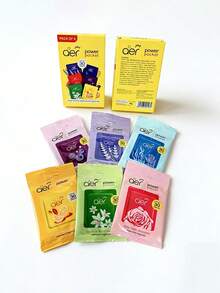 10克 AER 无焰香氛，车载香薰，芳香疗法精油，小袋装，持久留香长达30天。6种不同香型，便携设计。具有除臭除味功能，持久留香，空气清新剂。 - 多色 - 查看 11