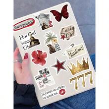 50 miếng dán PVC chống sốc màu vàng đỏ kiểu Y2K hình cô gái, chống nước, trang trí hoạt hình cho sổ lưu niệm, sổ tay, laptop, hành lý, đàn guitar, cốc, ốp điện thoại, quà tặng DIY, lễ Phục sinh, mùa xuân - Nhiều màu - Xem 2