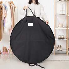 Túi đựng trang phục múa ba lê gấp gọn 40 inch, có khóa kéo, dùng để cất giữ váy múa ba lê. - màu đen - Xem 2