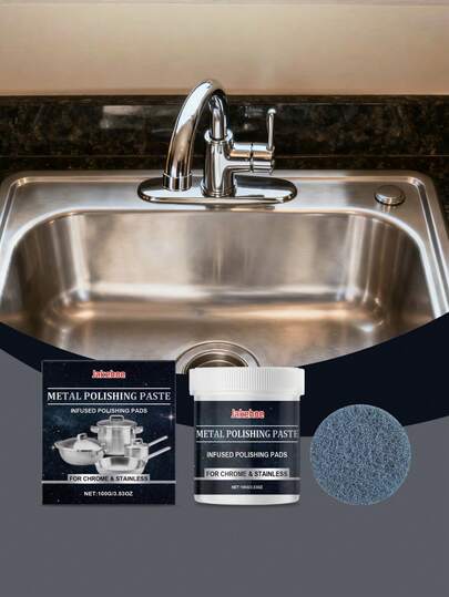 金属抛光膏，家用清洁剂，适用于炉灶、炊具、锅底除锈除渍。