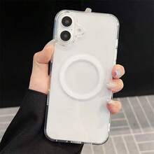 1个透明亚克力极简磁吸手机壳，全新，适用于 17 Pro Max、17 Pro、Air、16 Pro Max、15 Plus、14、13、12/13 Mini、11 - 無色 - 查看 10