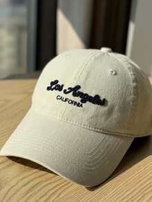 Mũ lưỡi trai cotton mới năm 2026, thiết kế thêu chữ unisex, mũ chống nắng đa năng, phù hợp mọi mùa. - A - Xem 10