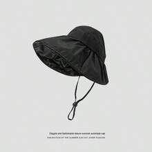 Women's Wide Brim Open-Top Sun Hat, Versatile For Summer, Suitable For High Ponytail, Ideal For Outdoor Cycling And Beach Wear - Multicolor - View 8