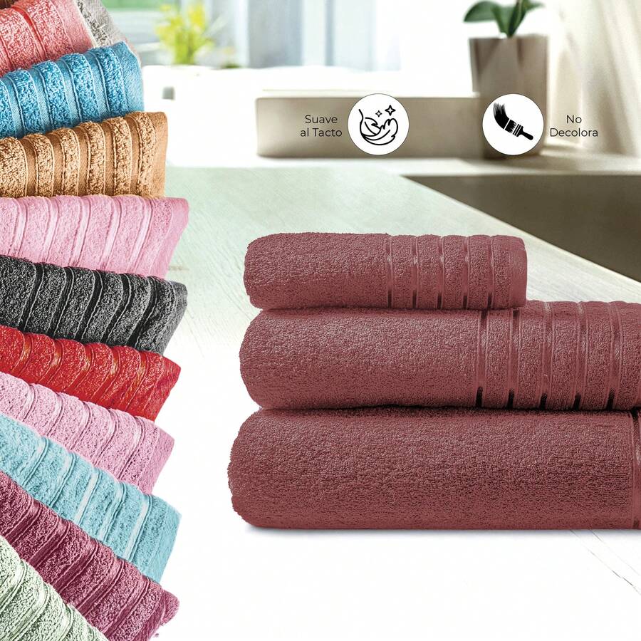 Toalla de Baño Encanto Concord – Suavidad y Alta Absorción - Rojo violeta - Ver 1