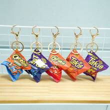 Creative Simulated Potato Chip Snack Bag Keychain Pendant - Multicolor - View 7