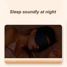 1pc Silk-Like Eye Mask, Nap Essential, Sleep Mask, Lightweight Breathable For Home, Office, Travel, Relieve Eye Fatigue - A - View 5
