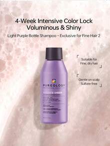 Pureology Amino Acid Moisturizing Shampoo, Hydrating Purple Bottle Shampoo & Conditioner, Smooth And Moisturizing - Shampoo (for Fine Hair) 50ml - View 1