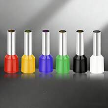 VE绝缘线套管套装，含压线钳，1200个各种尺寸冷压铜鼻线连接器，适用于家庭布线、汽车、工业维修的电气端子压接套装 - 多色 - 查看 5