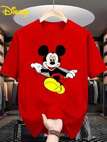 Authorized By Disney, Disney Toy Story Alien T-Shirt, Suitable For Everyday Street Wear, Necessary In Summer, A Gift For Disney Lovers. - 紅色 - 查看 1