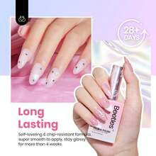 Beetles Gel Polish Whispers Of Love Jelly Gel Nail Polish Set - 6 Colors Milky White Nude Pink Neutral Sheer Translucent Soak Off UV Gel Nail Kit - 6 Màu Đơn Sắc Tối Thượng - Xem 5