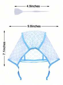 6 Paquetes Gorros De Visos Desechable Pack 3 Color Trasparente - Multicolor - Ver 2