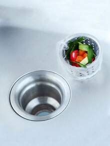 100/200/300/500pcs Reusable & Easy To Clean Kitchen Sink Mesh Strainer Bags, Suitable For Kitchen And Bathroom Sink Clogging Protection - Multicolor - View 11