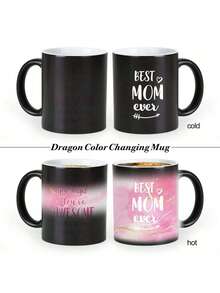 Customizable Color Changing Mug, Personalized Photo Coffee Cup, Temperature Sensitive Heat Sensitive Ceramic Mug, Anniversary Commemorative Photo Mug Gift For Housewarming - Multicolor - View 5