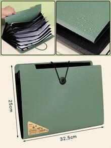 1 pieza/2 piezas Carpeta de documentos A4 con 8 ranuras, organizador de archivos de gran capacidad, carpeta de archivos portátil minimalista y multinivel - multicolor - Ver 3