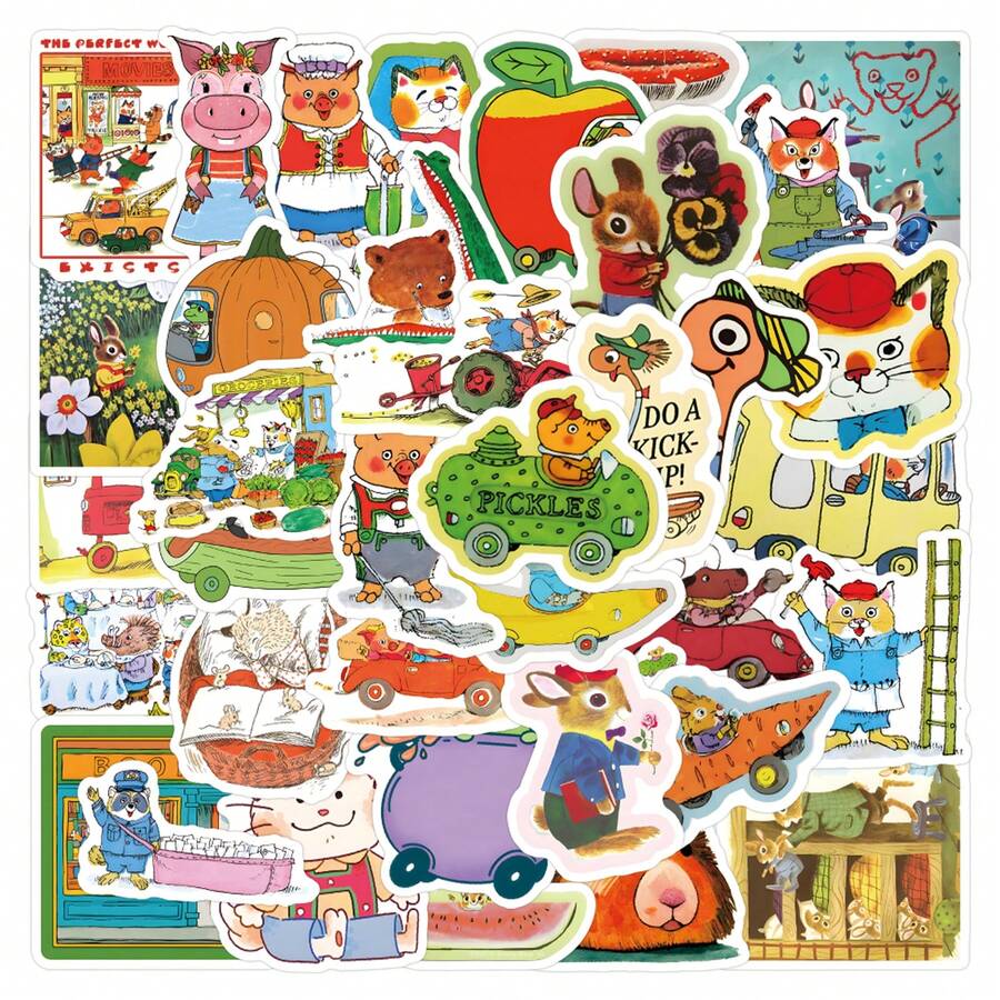 Stickers, Arts & Crafts, For Decorating Stationery, Cups, Luggage, Refrigerators, Skateboards, Guitars - 1 Set - View 1